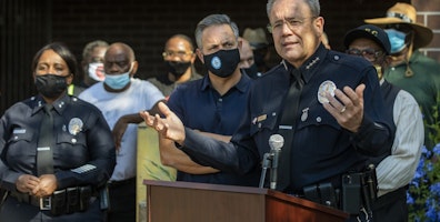 In South L.A., police join community leaders to denounce gun violence ‘not seen in years’